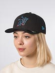 Бейсболка NEW ERA арт. 60646766 Miami Marlins MLB (черный)